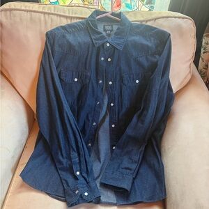 BDG Indigo Cotton Denim Shirt